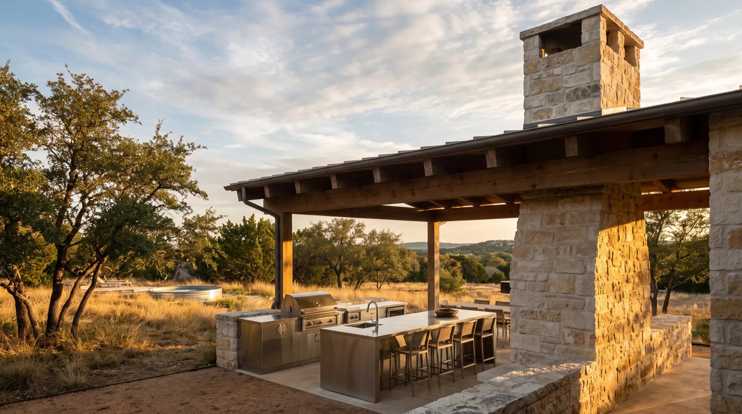 Outdoor kitchen built for Tennessee